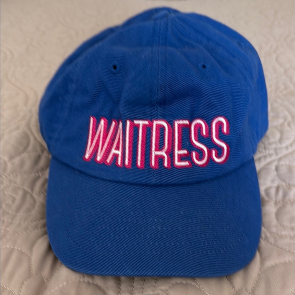 Blue 'Waitress' Embroidered Cap
